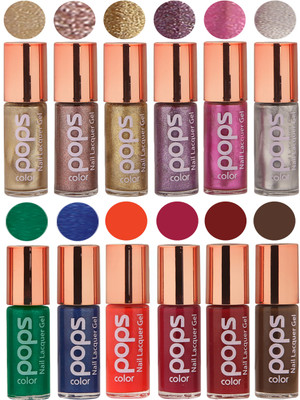 

Ramble Pops Colour Nail Polish Combo 5534 Multicolor(Pack of 12)