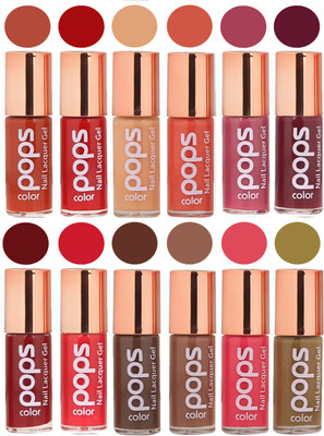 

Ramble Pops Colour Nail Polish Combo 5637 Multicolor(Pack of 12)