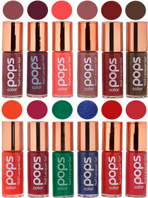 

Ramble Pops Colour Nail Polish Combo 5568 Multicolor(Pack of 12)