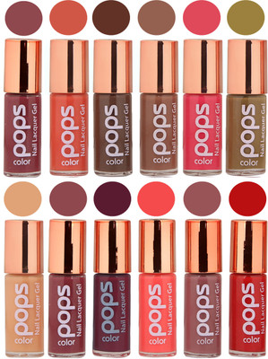 

Ramble Pops Colour Nail Polish Combo 5592 Multicolor(Pack of 12)