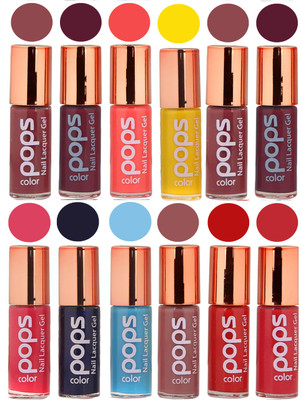 

Ramble Pops Colour Nail Polish Combo 5680 Multicolor(Pack of 12)