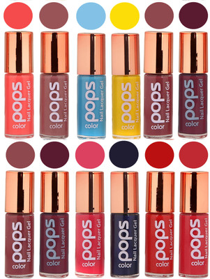 

Ramble Pops Colour Nail Polish Combo 5674 Multicolor(Pack of 12)