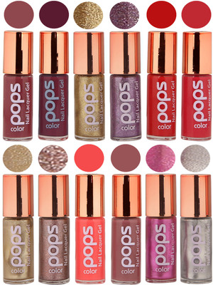 

Ramble Pops Colour Nail Polish Combo 5542 Multicolor(Pack of 12)