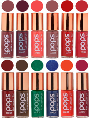 

Ramble Pops Colour Nail Polish Combo 5560 Multicolor(Pack of 12)