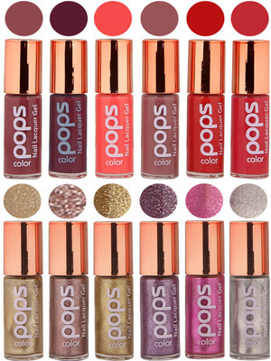 

Ramble Pops Colour Nail Polish Combo 5535 Multicolor(Pack of 12)