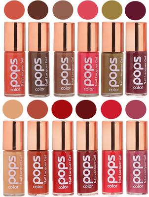 

Ramble Pops Colour Nail Polish Combo 5654 Multicolor(Pack of 12)