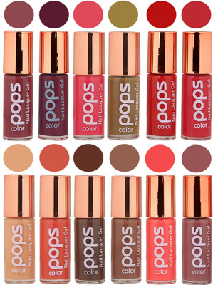 

Ramble Pops Colour Nail Polish Combo 5582 Multicolor(Pack of 12)