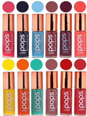 

Ramble Pops Colour Nail Polish Combo 5681 Multicolor(Pack of 12)