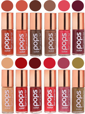 

Ramble Pops Colour Nail Polish Combo 5648 Multicolor(Pack of 12)