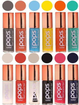 

Ramble Pops Colour Nail Polish Combo 5690 Multicolor(Pack of 12)