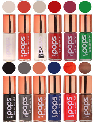 

Ramble Pops Colour Nail Polish Combo 5664 Multicolor(Pack of 12)