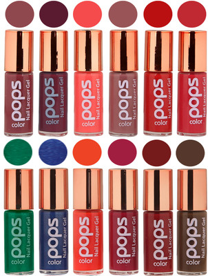 

Ramble Pops Colour Nail Polish Combo 5564 Multicolor(Pack of 12)