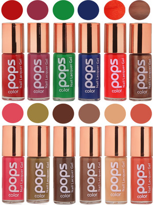 

Ramble Pops Colour Nail Polish Combo 5600 Multicolor(Pack of 12)