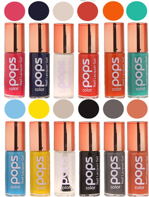 

Ramble Pops Colour Nail Polish Combo 5685 Multicolor(Pack of 12)