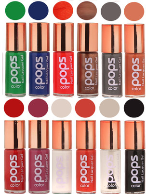 

Ramble Pops Colour Nail Polish Combo 5669 Multicolor(Pack of 12)