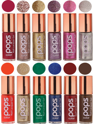 

Ramble Pops Colour Nail Polish Combo 5522 Multicolor(Pack of 12)