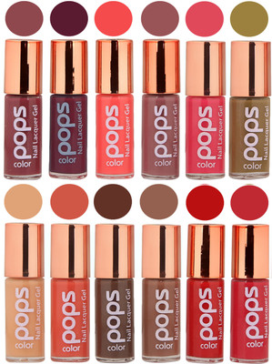 

Ramble Pops Colour Nail Polish Combo 5583 Multicolor(Pack of 12)