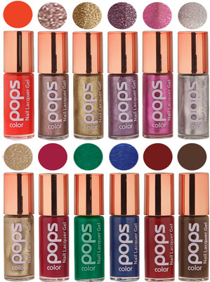 

Ramble Pops Colour Nail Polish Combo 5516 Multicolor(Pack of 12)