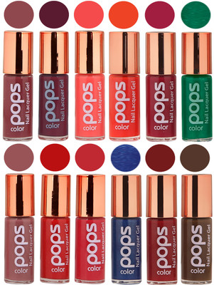 

Ramble Pops Colour Nail Polish Combo 5572 Multicolor(Pack of 12)
