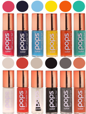 

Ramble Pops Colour Nail Polish Combo 5683 Multicolor(Pack of 12)
