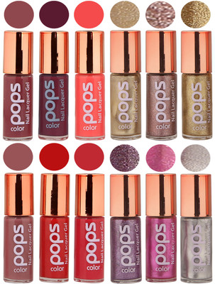

Ramble Pops Colour Nail Polish Combo 5552 Multicolor(Pack of 12)