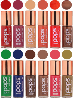 

Ramble Pops Colour Nail Polish Combo 5597 Multicolor(Pack of 12)