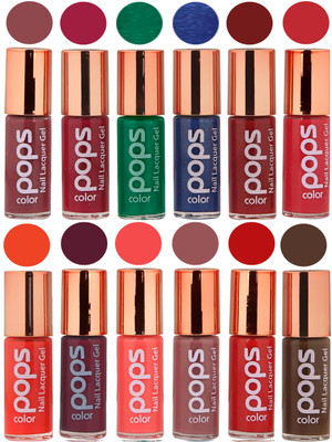 

Ramble Pops Colour Nail Polish Combo 5571 Multicolor(Pack of 12)