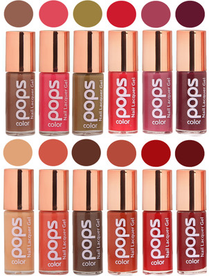 

Ramble Pops Colour Nail Polish Combo 5651 Multicolor(Pack of 12)