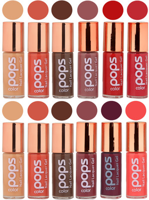 

Ramble Pops Colour Nail Polish Combo 5591 Multicolor(Pack of 12)