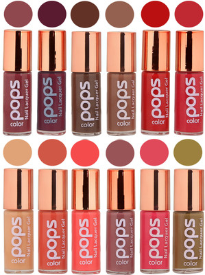 

Ramble Pops Colour Nail Polish Combo 5586 Multicolor(Pack of 12)