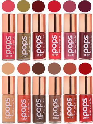 

Ramble Pops Colour Nail Polish Combo 5645 Multicolor(Pack of 12)