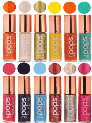 

Ramble Pops Colour Nail Polish Combo 5710 Multicolor(Pack of 12)