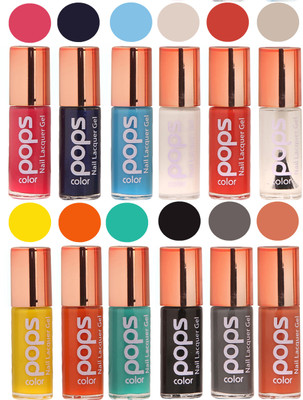 

Ramble Pops Colour Nail Polish Combo 5697 Multicolor(Pack of 12)