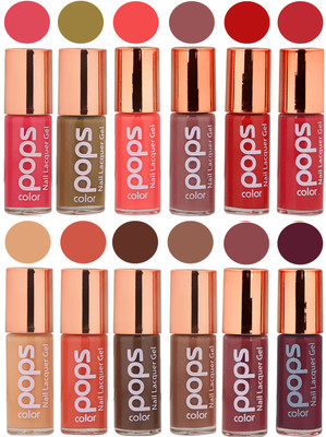

Ramble Pops Colour Nail Polish Combo 5581 Multicolor(Pack of 12)