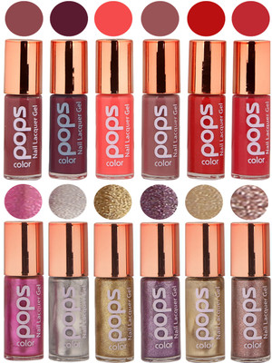 

Ramble Pops Colour Nail Polish Combo 5539 Multicolor(Pack of 12)