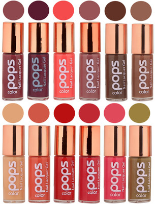 

Ramble Pops Colour Nail Polish Combo 5587 Multicolor(Pack of 12)