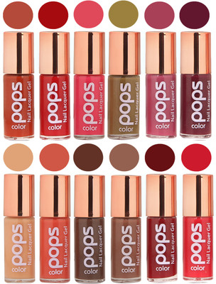 

Ramble Pops Colour Nail Polish Combo 5646 Multicolor(Pack of 12)