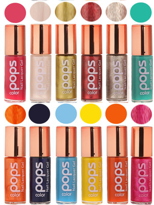

Ramble Pops Colour Nail Polish Combo 5708 Multicolor(Pack of 12)