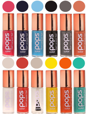 

Ramble Pops Colour Nail Polish Combo 5694 Multicolor(Pack of 12)