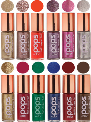 

Ramble Pops Colour Nail Polish Combo 5518 Multicolor(Pack of 12)