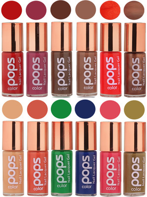 

Ramble Pops Colour Nail Polish Combo 5602 Multicolor(Pack of 12)