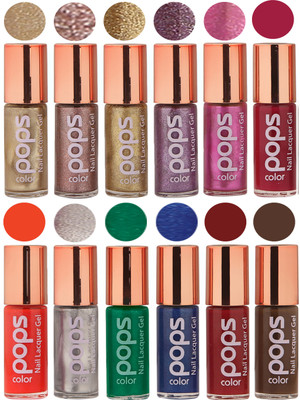 

Ramble Pops Colour Nail Polish Combo 5527 Multicolor(Pack of 12)