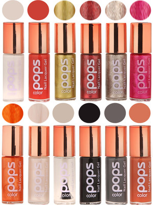 

Ramble Pops Colour Nail Polish Combo 5616 Multicolor(Pack of 12)