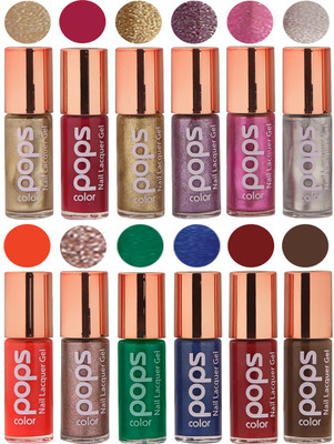 

Ramble Pops Colour Nail Polish Combo 5523 Multicolor(Pack of 12)