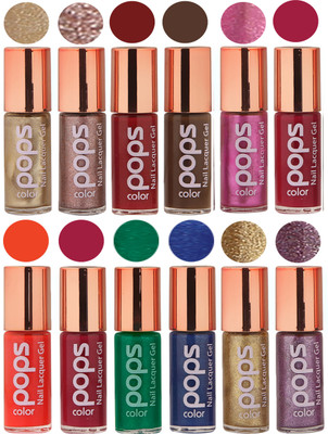 

Ramble Pops Colour Nail Polish Combo 5529 Multicolor(Pack of 12)