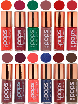 

Ramble Pops Colour Nail Polish Combo 5573 Multicolor(Pack of 12)