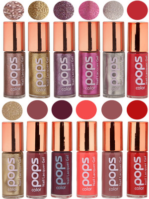 

Ramble Pops Colour Nail Polish Combo 5554 Multicolor(Pack of 12)