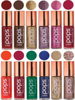 

Ramble Pops Colour Nail Polish Combo 5528 Multicolor(Pack of 12)