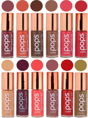 

Ramble Pops Colour Nail Polish Combo 5588 Multicolor(Pack of 12)