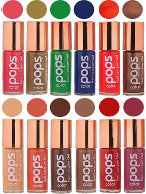 

Ramble Pops Colour Nail Polish Combo 5605 Multicolor(Pack of 12)